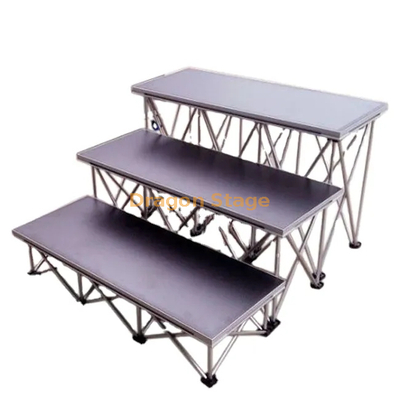 Scène portative pliante de podium de scène d'araignée en aluminium de 1.22x0.37m