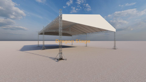 Ferme de tente d'événement de stand extérieur personnalisé avec toit 30x15x5m