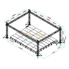 30x25x25ft Lighting Truss System Haut-parleur linéaire Configuration complète