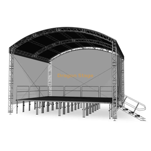 Ferme de toit arquée extérieure personnalisée botte de courbe botte de voûte en aluminium 7x6x3m (24x20x10ft)