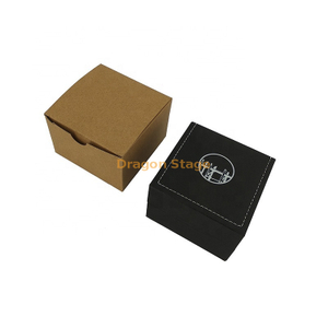 Boîte en bois usine personnalisée oem Logo personnalisé pas cher petit cadeau boîte de montre en cuir Pu