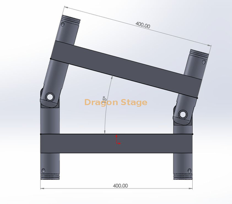  Jonction de connecteur de ferme d'angle à 2 voies à charnière F44 GLOBAL TRUSS