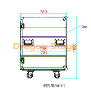 Grand Flight Case en aluminium personnalisé avec tiroir en mousse