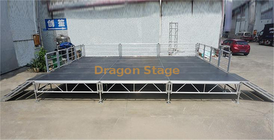Plate-forme de scène extérieure en aluminium pour stade 20x16m