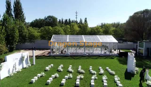  Tente de chapiteau de cadre en aluminium structurel en verre de luxe cérémonie de chapiteau extensible fromage hiver grand événement de mariage