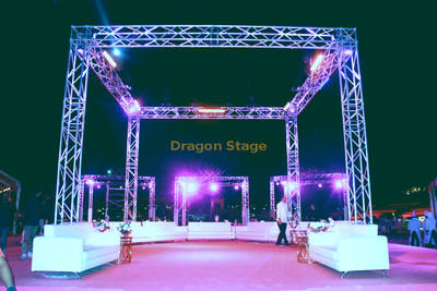 Stand d'événement en aluminium Dj Silver Stand Truss 20x15x15ft