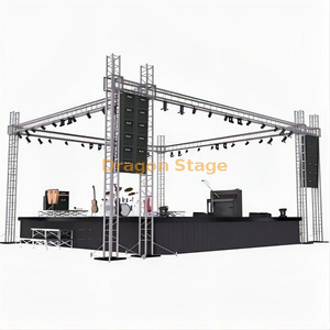 Aluminium Musique Audio Portable Extérieur Lumière Église Sound Truss 12x12x8m Audio Truss 3m