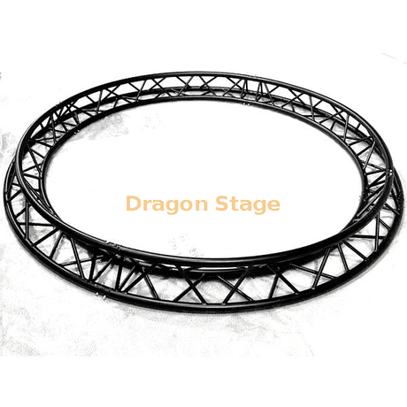 Botte circulaire de scène en aluminium noir, diamètre 3m