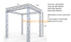 Botte d'exposition en aluminium personnalisée 3x2,3x3,8 m