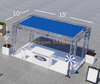 Stand de salon commercial en aluminium 15x10x9 pieds