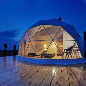 Tente de dôme d'événement d'hôtel de station extérieure de tuyau d'acier Glamping pour le camping