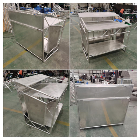 Table d'événement PRO pliable en aluminium, support Dj, treillis 3 