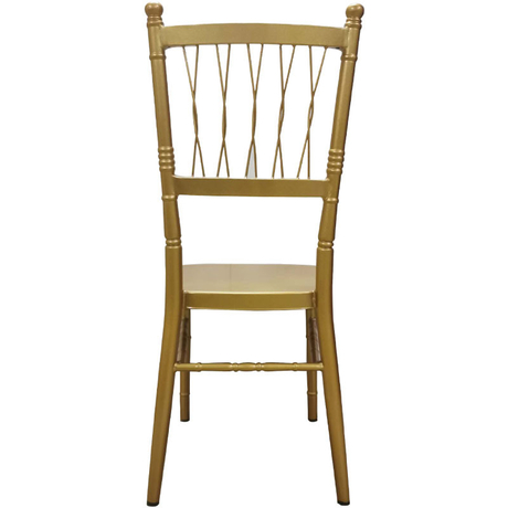Nouvelles chaises d'hôtel de style européen, chaises de château, chaises de dossier d'art en fer métallique, chaises de mariage et de mariage, chaises de restaurant en bambou en gros
