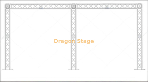 Éclairage de mariage en aluminium Tackdrop Stand Spruss 6x3m