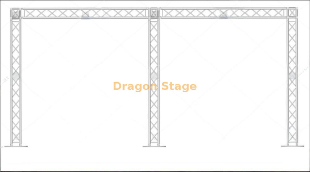 Éclairage de mariage en aluminium Tackdrop Stand Spruss 6x3m