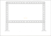 Accrochez facilement la bannière de truss 4x4m