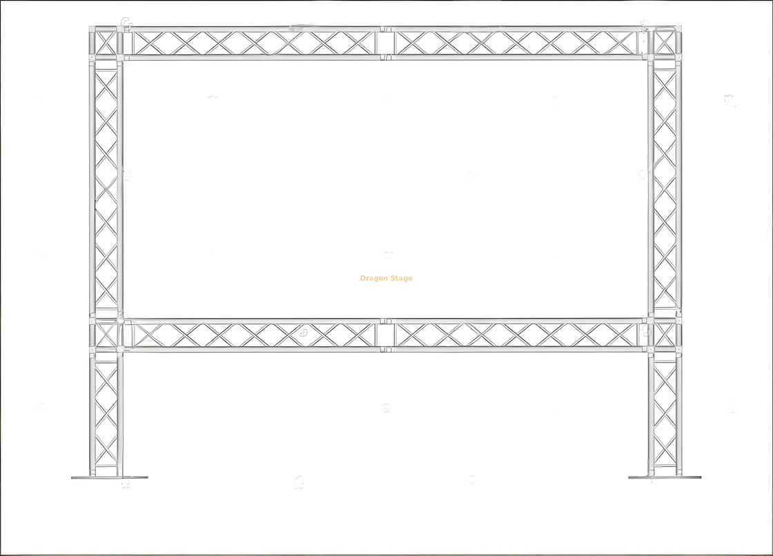 Accrochez facilement la bannière de truss 4x4m