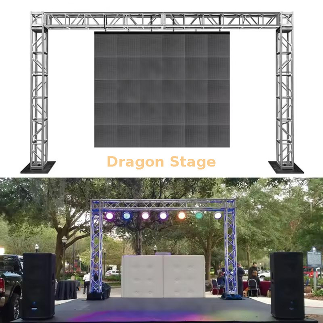 LED Sreen Hanging Bolt Truss / Video Mur Support Truss Systems 6x6m