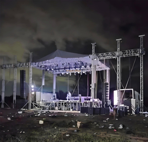Éclairage de haut-parleur en aluminium Toit de toit en aluminium Stage 8x6x8m