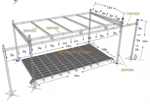 Système de ferme FOOF FLAT personnalisé 20x12x10m