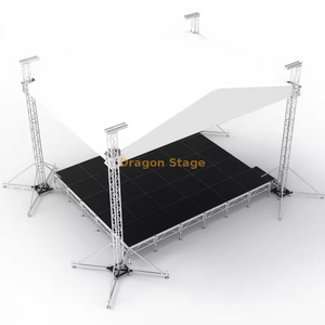 Système en aluminium de botte de concert de représentation de visite de barrière avec l'étape 6x6x6m 