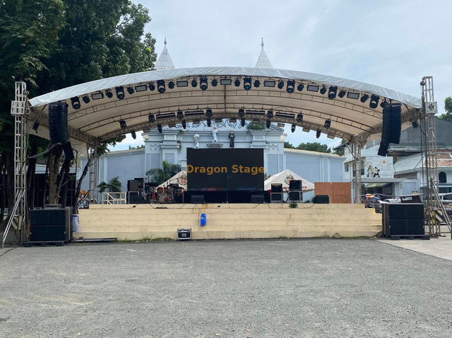 Cadre du support d'arc Aluminium Courbe de toit de toit 10x6x4m