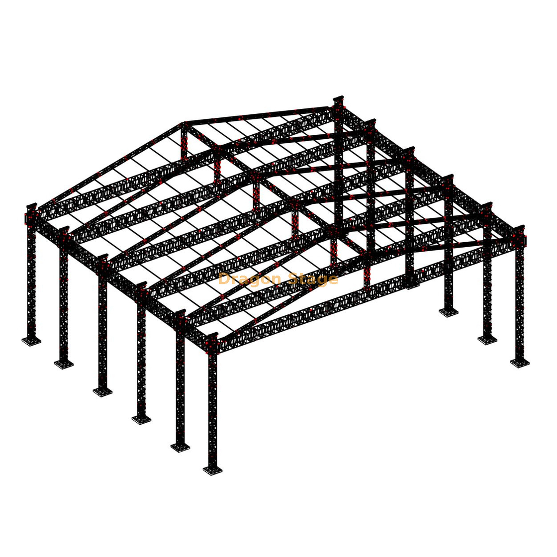 Tente de toit en truss à robinet lourd fort pour les concerts des événements 50x20x12m