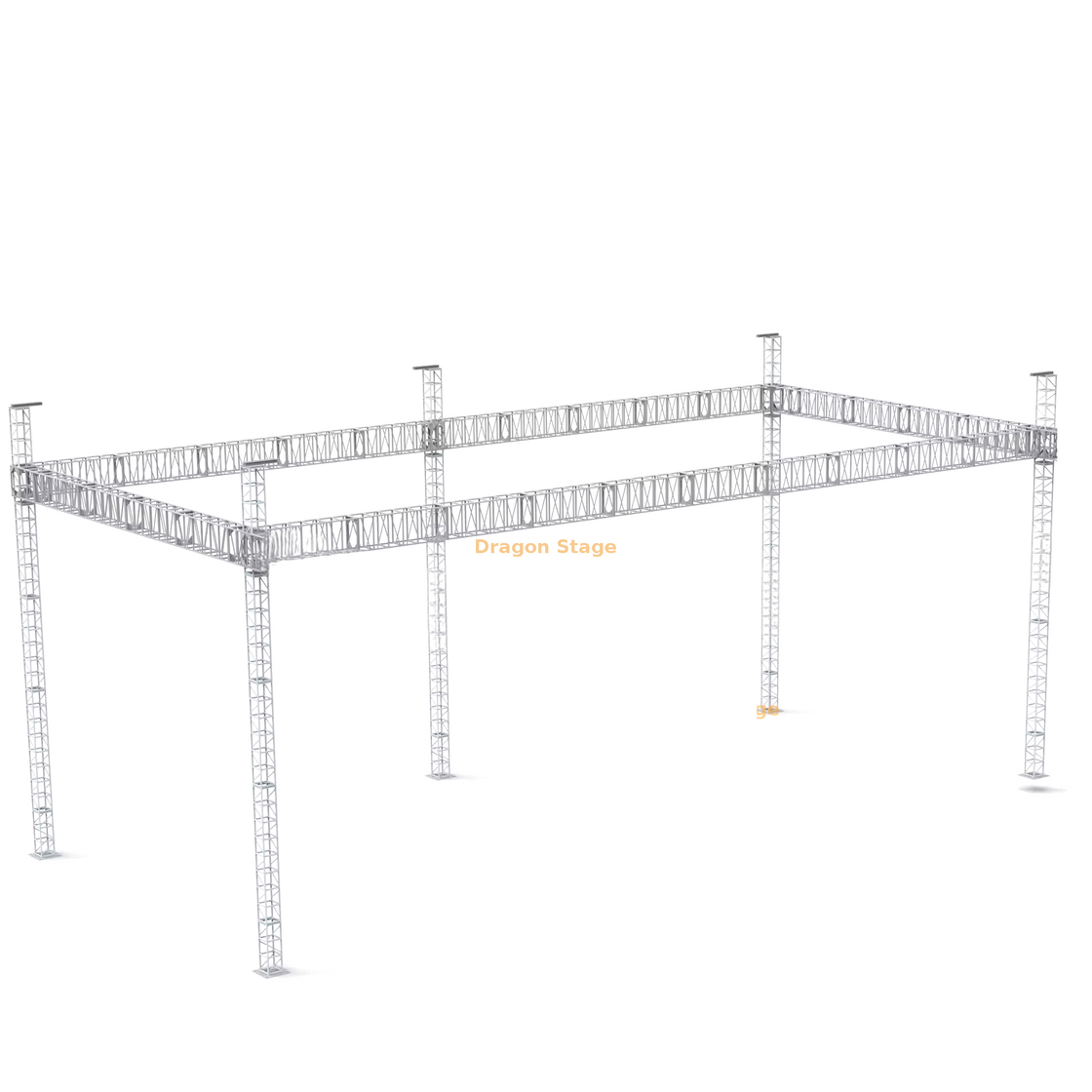Système de ferme à écran LED portable 14x6x6m avec 5 tours de support et palans à chaîne manuels
