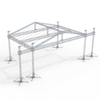 Grande conception de ferme de toit triangulaire en aluminium pour événements, 12x12x10m, avec 2 ailes, chaque aile mesure 3m