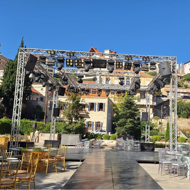 Système de ferme d'éclairage DJ en aluminium 8x8x5m