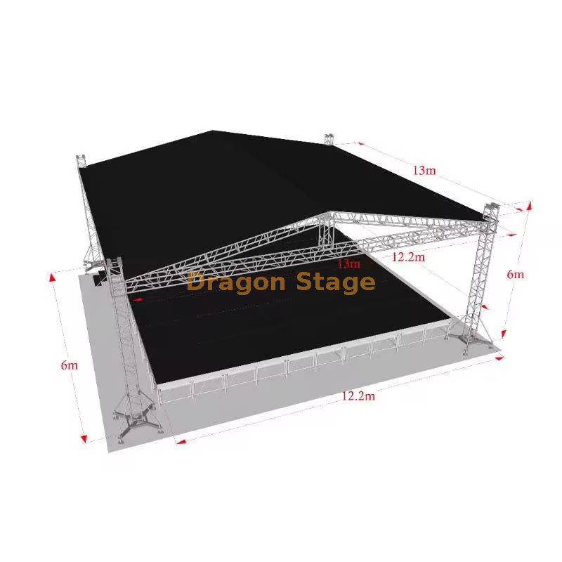 Concert de concert personnalisé Stage Truss 13x13x6m