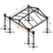 Système de toit en treillis de scène en aluminium robuste 18x15x10m | Plate-forme d'éclairage de concert en plein air avec ailes de haut-parleur de 2 m