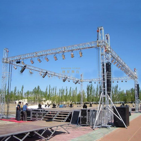 Scène Truss Aluminium avec Toit Plat 24x12x9m
