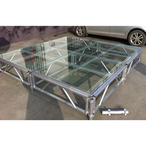 Garniture en verre trempé de scène en aluminium-7.32x4.88m (0.4-0.8m)