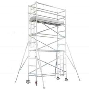Le système en aluminium de tour d'échafaudage d'Access de largeur simple étaye le matériau de construction d'échafaudage d'appui verticaux