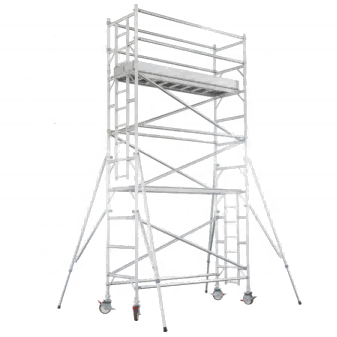 Le système en aluminium de tour d'échafaudage d'Access de largeur simple étaye le matériau de construction d'échafaudage d'appui verticaux