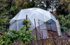 Toile de tente de dôme d'igloo de maison de jardin géodésique transparente de PVC de cadre en acier