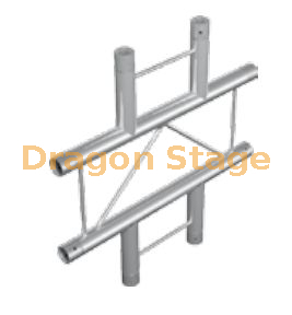 Ferme d'éclairage extérieur en aluminium à double tubes FT22-C41-H 35 × 2