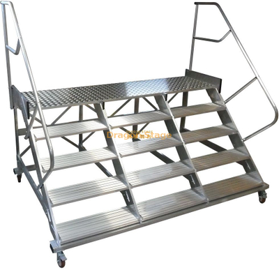 Plate-forme de travail solide mobile en aluminium industriel multi-usage