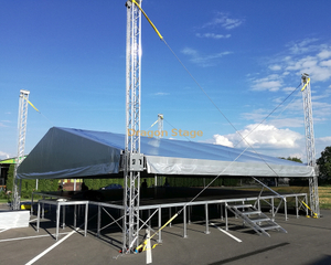 Système de ferme d'éclairage audio de musique en aluminium personnalisé 12x10x9m