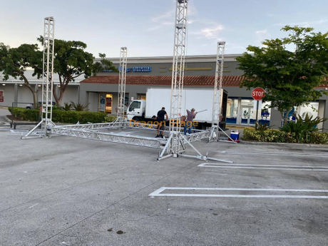 Poutre de scène extérieure portable de concert 15x5x5m
