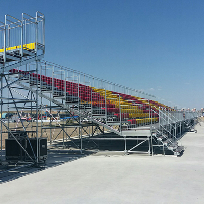 Gradins mobiles d'échafaudage en acier gradins de sport gradins pour stade de football 960 personnes