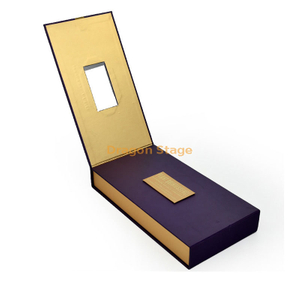 Usine d'emballage de boîte en bois cus Boîte de papier kraft brun pour l'emballage de cas de téléphone portable imprimé sur mesure