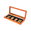 Pemium haute qualité Mini coffret cadeau en bois couvercle transparent boîte à monnaie