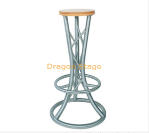 Table et chaise en aluminium modernes de meubles de barre de botte pour le club/table de cocktail de meubles de botte Table en aluminium Table basse en bois
