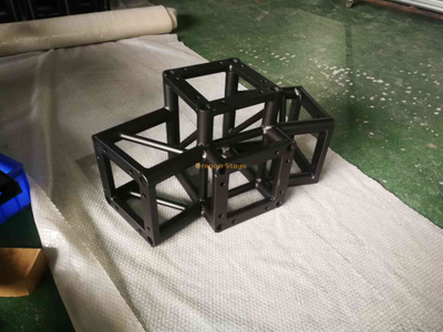 Botte de toit de vis arquée par botte noire en gros d'éclairage d'étape pour le système extérieur de botte de toit de triangle d'étape de concert