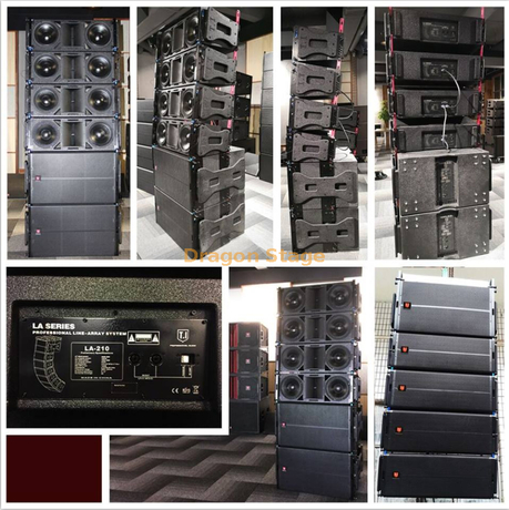 Haut-parleur de son d'événement extérieur 24 + 16 LA-210 Line Array & LA-218 Dual 18' Subwoofer