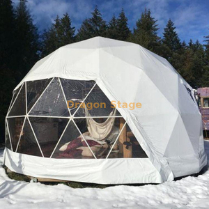 Tente d'hiver chaude ronde extérieure de dôme d'hôtel de maison de villégiature de Glamping de 6 m