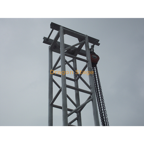 Section supérieure de tour en treillis à vis en aluminium pour palan à chaîne manuel 