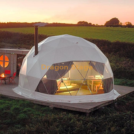 Tente extérieure de dôme de partie de Glamping blanche de vente d'usine pour l'hôtel de réception de voyage